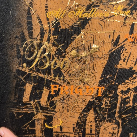 Awesome shirt size LG12–14 black, gold orange awesome design comfy 100% cotton - Picture 5 of 14